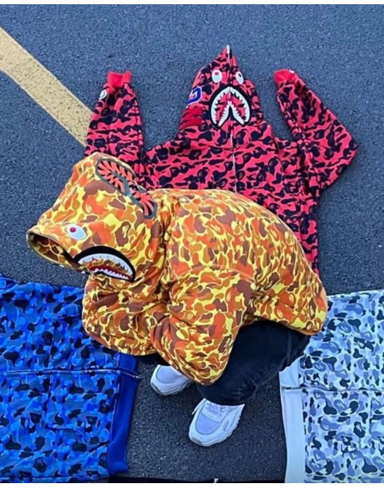 Bape Unisex Hırka Turuncu