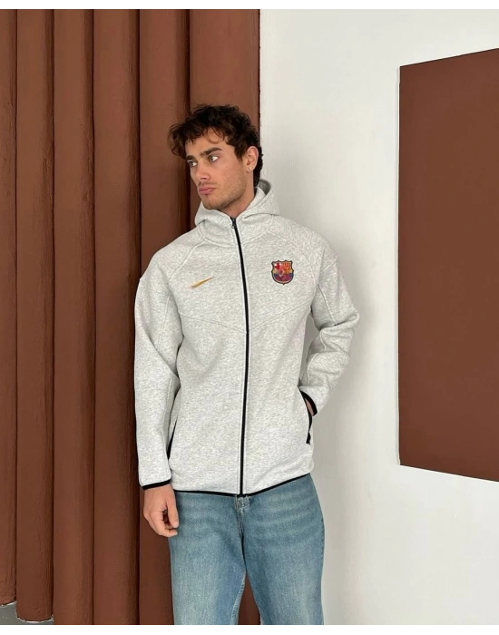 Bc Cepli Tech Unisex Hırka Gri