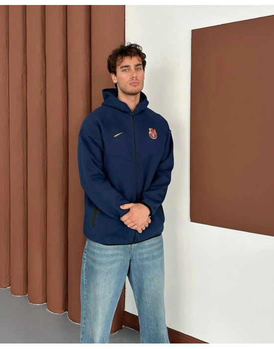 Bc Cepli Tech Unisex Hırka Lacivert