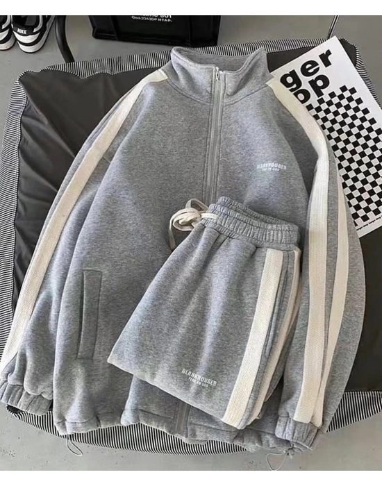 Blank Unisex Eşofman Takım Gri