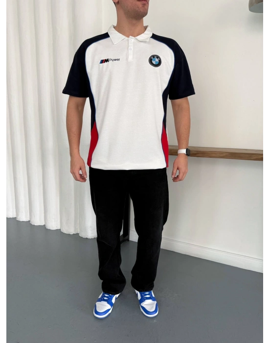 bm Polo Yaka Thirt Beyaz