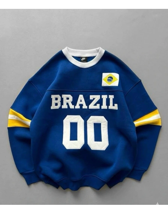 BRZ Unisex Şardonlu Sweatshirt