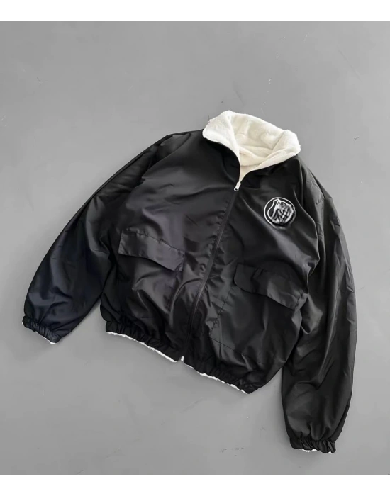 Çift Taraflı Taraftar Unisex Mont - BJK