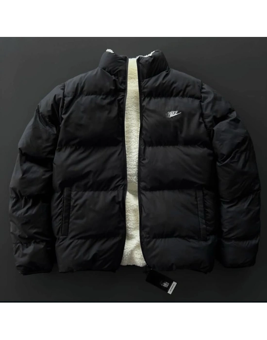 Çift taraflı Unisex Mont Siyah