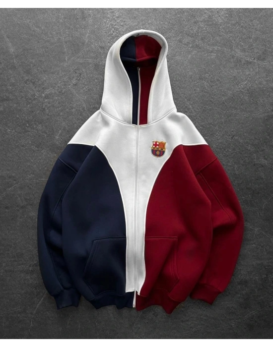 FCB Kar Maske Unisex Şardonlu Hırka