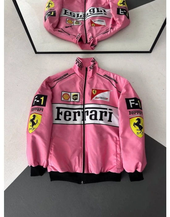 FRR Unisex Bomber Ceket Pembe