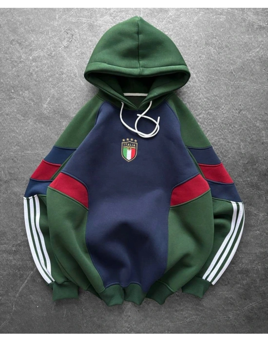 İTL Şerit Detay Oversize Sweatshirt