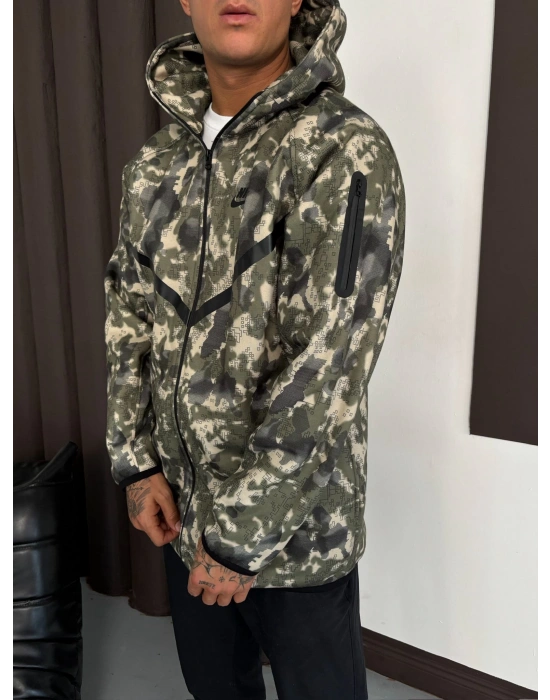 Kamuflaj Tech Unisex Hırka