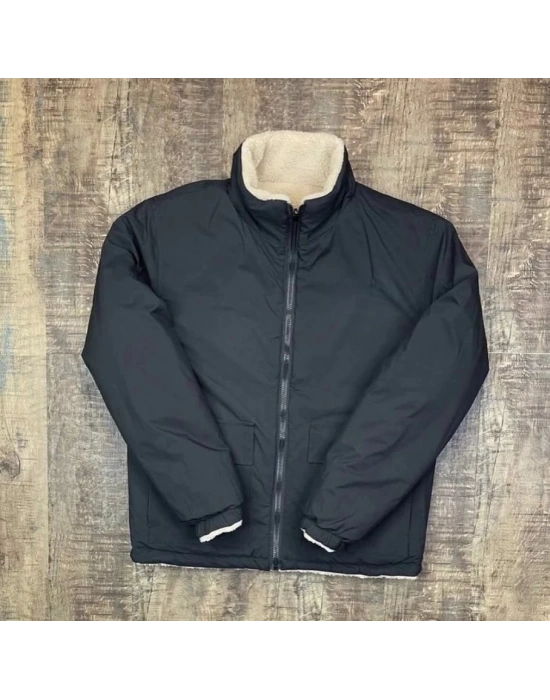 Nf Çift Taraflı Unisex Mont Siyah