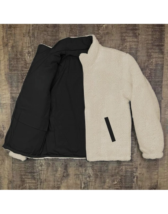 Nf Çift Taraflı Unisex Mont Siyah