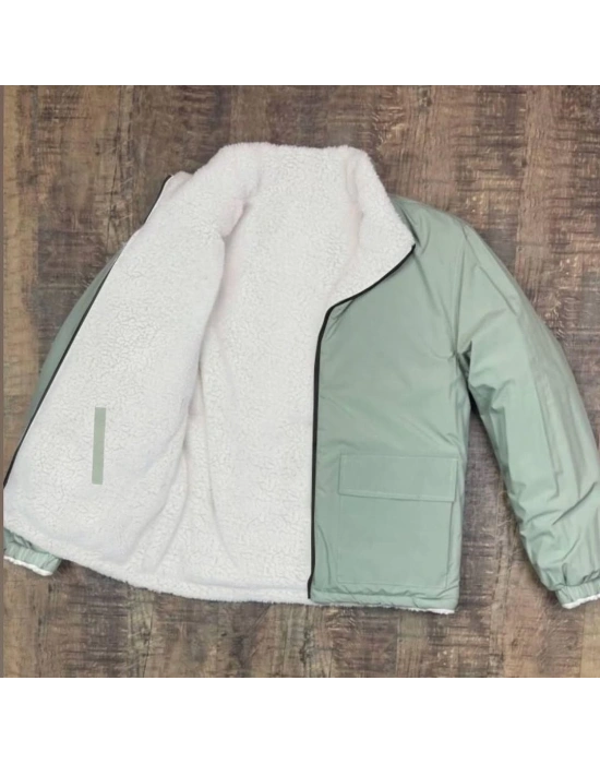 Nf Çift Taraflı Unisex Mont Yeşil