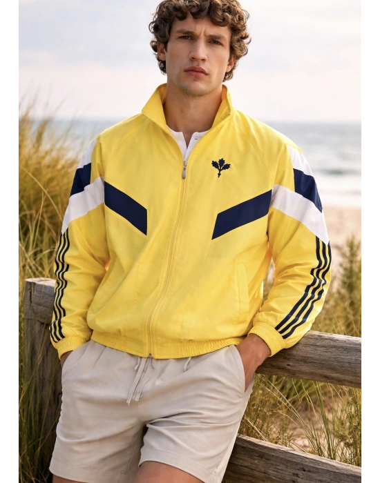 Özel Tasarım Palamut Desen Bomber Ceket