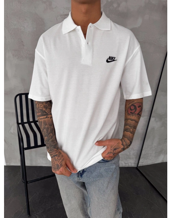 Polo Yaka Nk Tshirt Beyaz