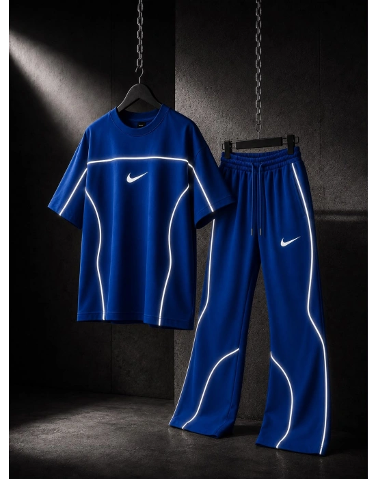 Reflektör Baggy Eşofman Takım Lacivert
