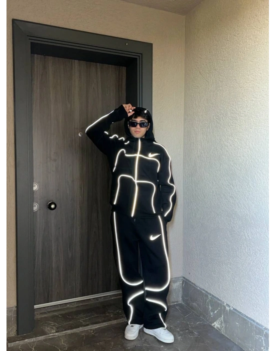 Reflektör Detay Unisex Eşofman Takımıı