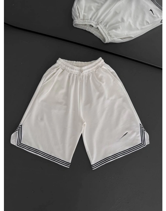 Ribanalı Paç Detay Şort