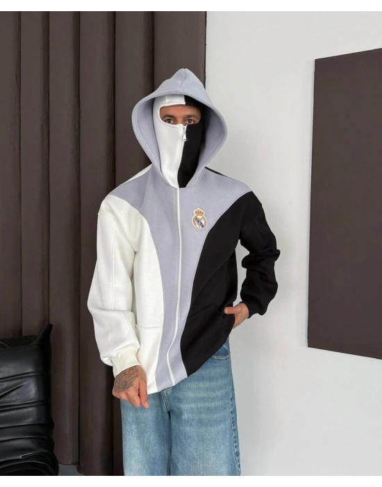 RM Kar Maske Unisex Şardonlu Hırka