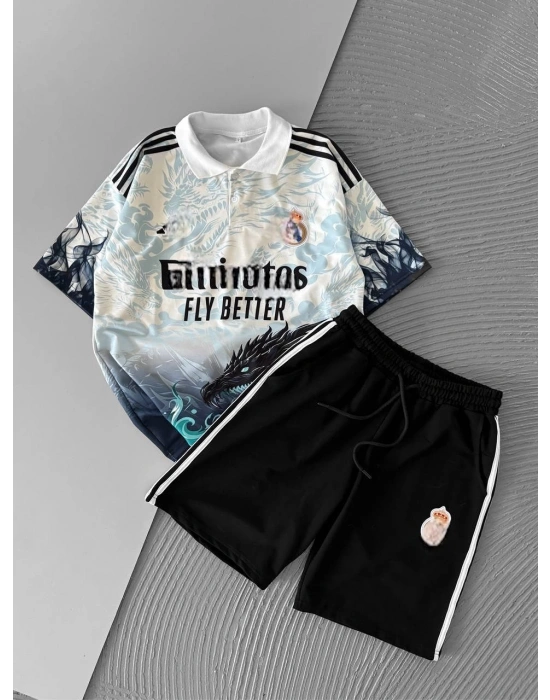 RM Polo Yaka Oversize Şortlu Takım