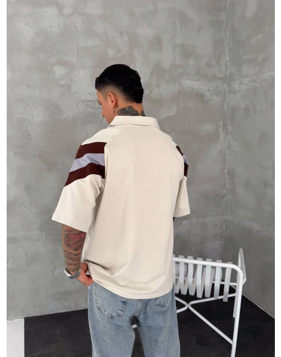 RM Polo Yaka Unisex Tshirt Kahverengi