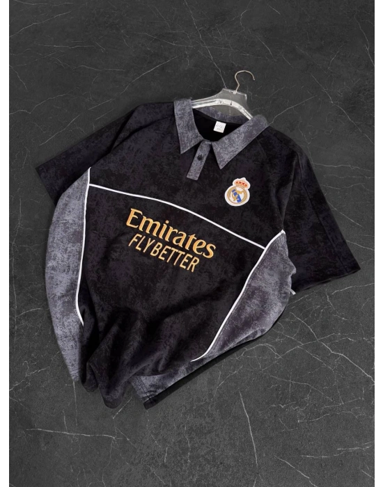 RM Polo Yaka Unisex Tshirt Siyah