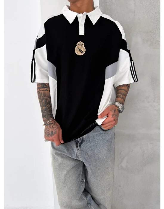 RM Polo Yaka Unisex Tshirt Siyahh