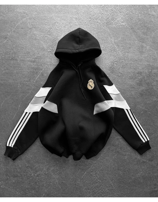 RM Şardonlu Unisex Sweatshirt - Siyah