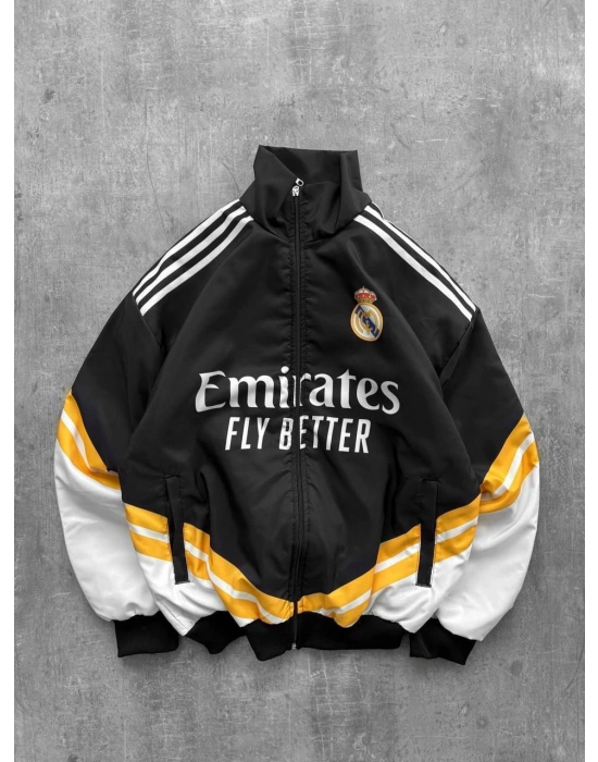 Rm Unisex Bomber Ceket Siyah