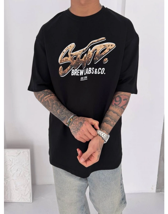 SW Oversize Unisex Tshirt Siyah