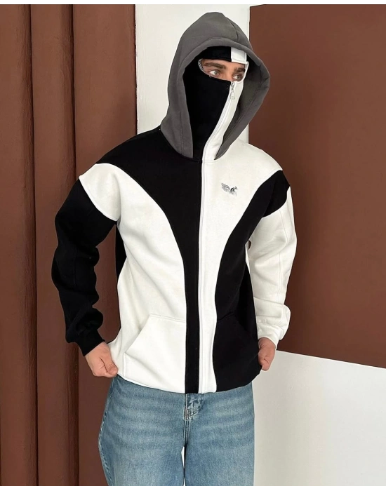 Taraftar Kar Maske Şardonlu Hırka BJK