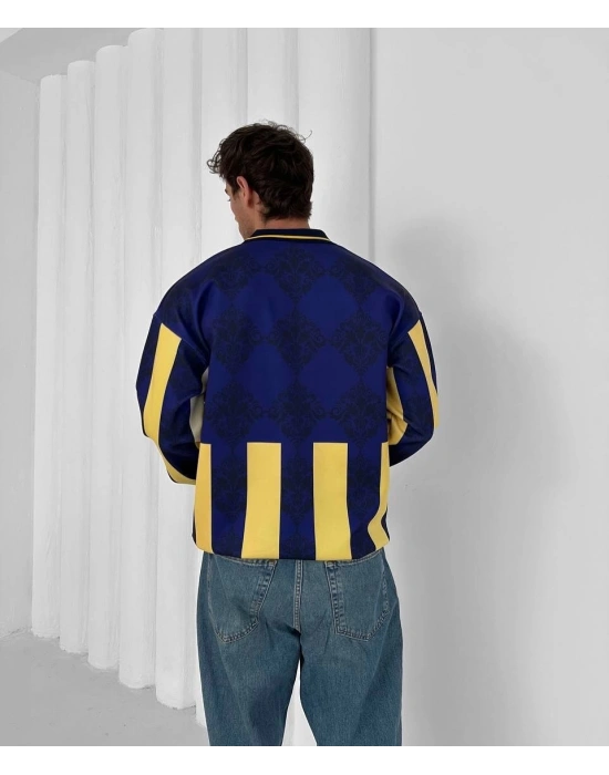 Taraftar Şardonlu Unisex Sweatshirt Polo Yaka ÖN SİPARİŞ