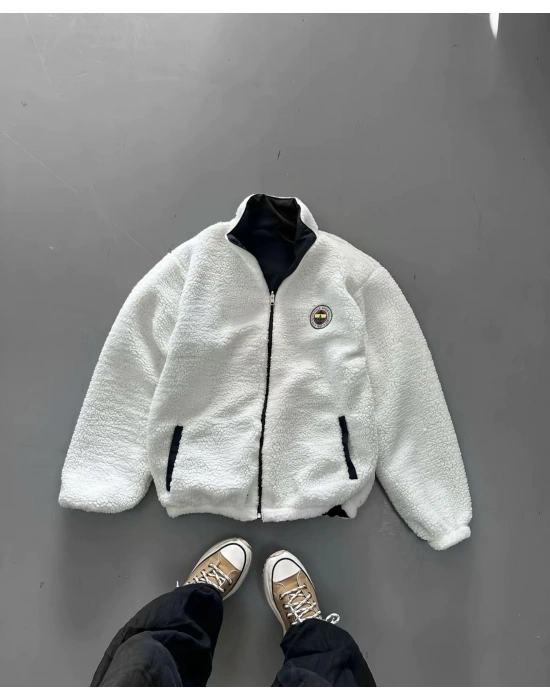 Taraftar Unisex Çift Taraflı Mont