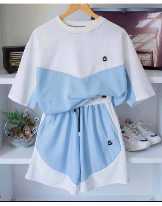 Tech Unisex Şortlu Takım - Mavi