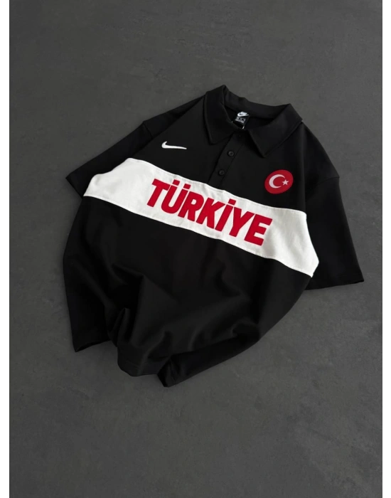 TRK Polo Yaka Tshirt Siyah