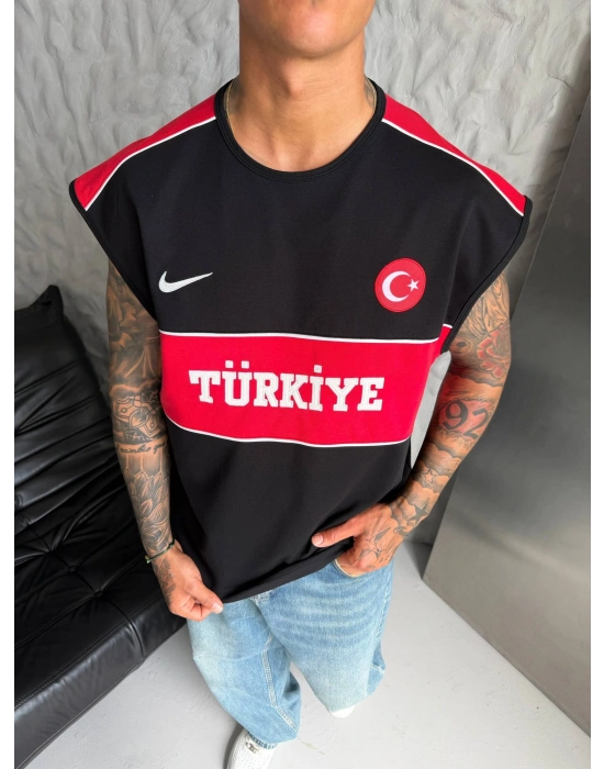 Türkiye Oversize Sıfır Kol Siyah