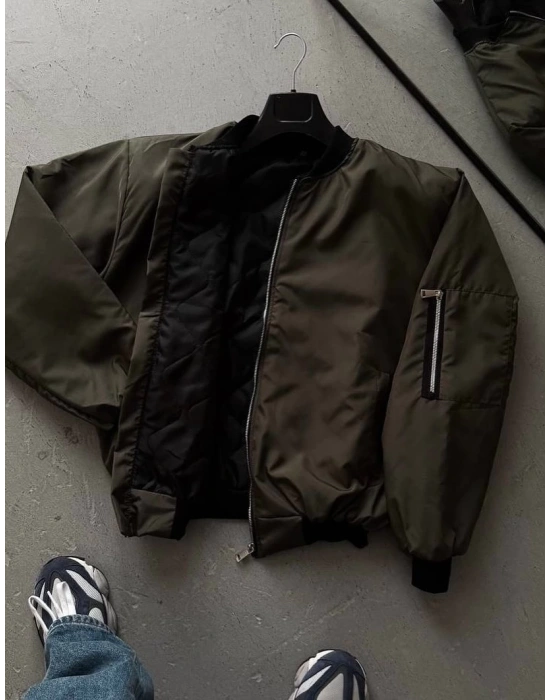 Unisex Bomber Ceket Yeşil