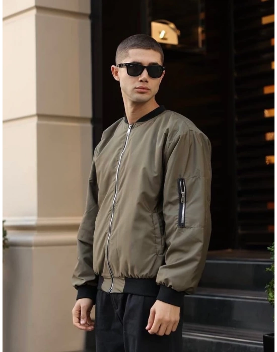 Unisex Bomber Ceket Yeşil