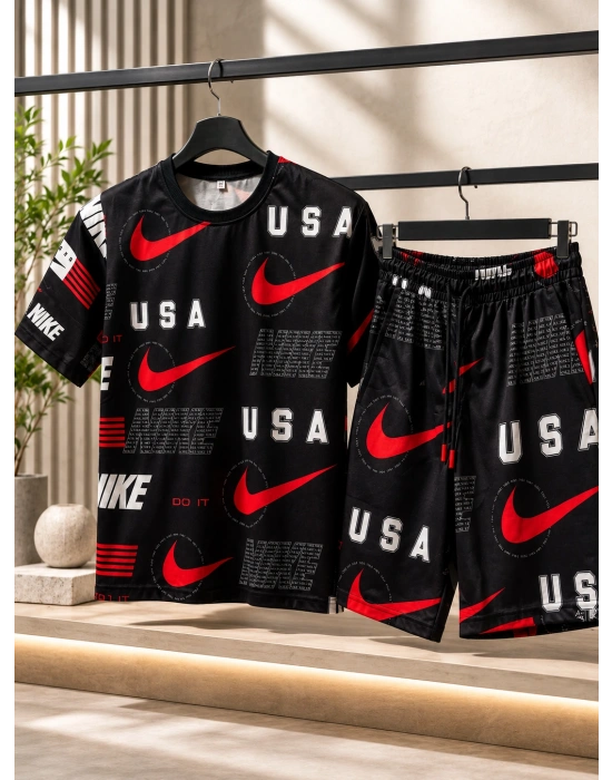 USA OVERSİZE UNİSEX ŞORTLU TAKIM