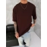 Basic Oversize Unisex Tshirt Kahverengi