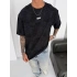 SW Yıkamalı Oversize Unisex Tshirt Siyah