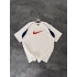 Nakış Detay Oversize Tshirt Beyaz