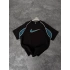 Nakış Detay Oversize Tshirt Siyah