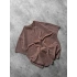 Basic Yıkamalı Oversize Tshirt Kahverengi
