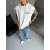 Sırt Detay Oversize Sıfır Kol Beyaz