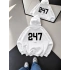 247 OVERSİZE KAPÜŞONLU SWEATSHİRT BEYAZ