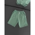 Basic unisex oversize şort Yeşil