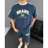 Brazil Unisex Şortlu Takım - Mavi
