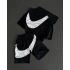 Ön Baskı Unisex Şortlu Takım - Siyah