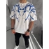 Şimşek Detay Oversize Tshirt - Beyaz