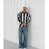 Taraftar Şardonlu Unisex Polo Yaka Sweatshirt Beşiktaş