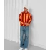 Taraftar Şardonlu Unisex Polo Yaka Sweatshirt Galatasaray